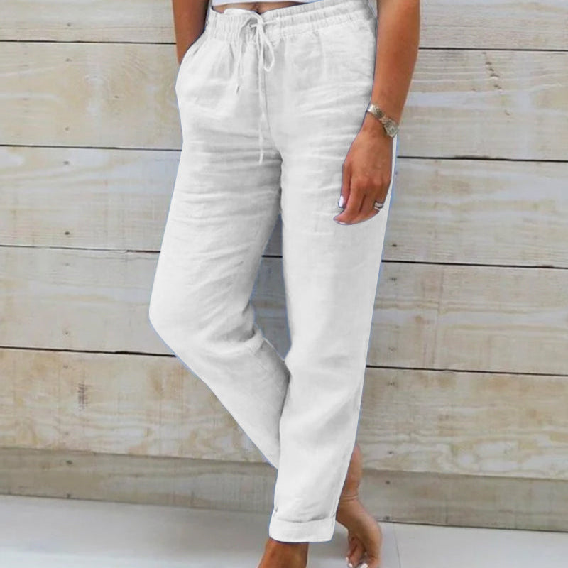 Allison | Luxe Cotton-Linen Tailored Trousers