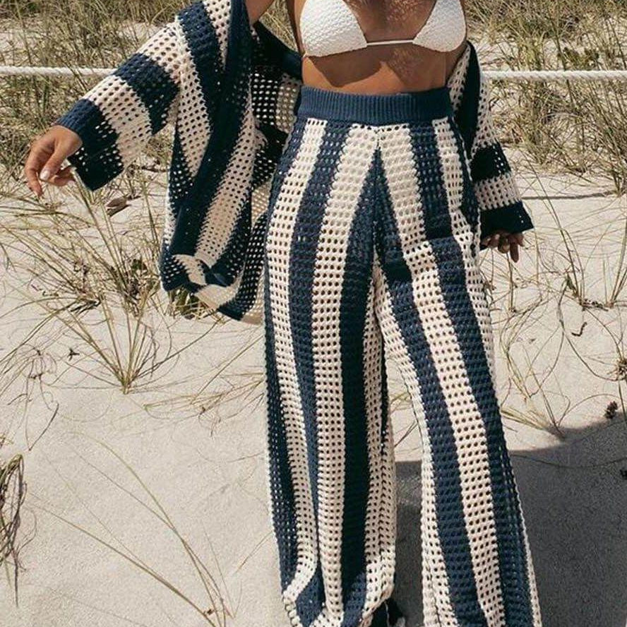 Amelia | Striped Set Elegant & Comfortable