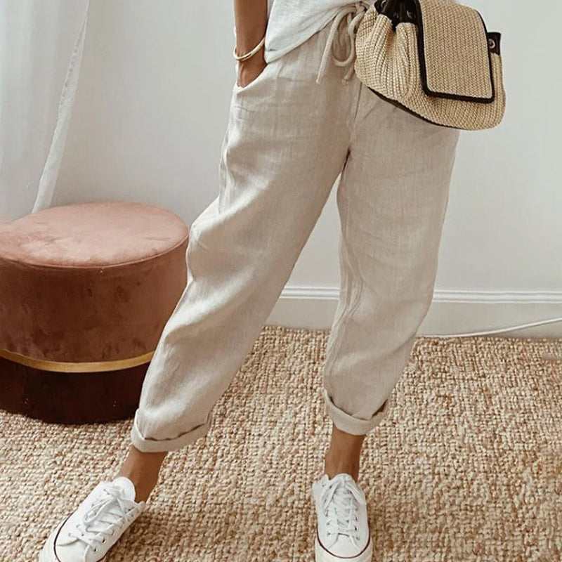 Ely | Anti Sweat Luxe Linen Pants