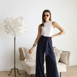 ARIANE – WOMEN’S WIDE-LEG LINEN PANTS