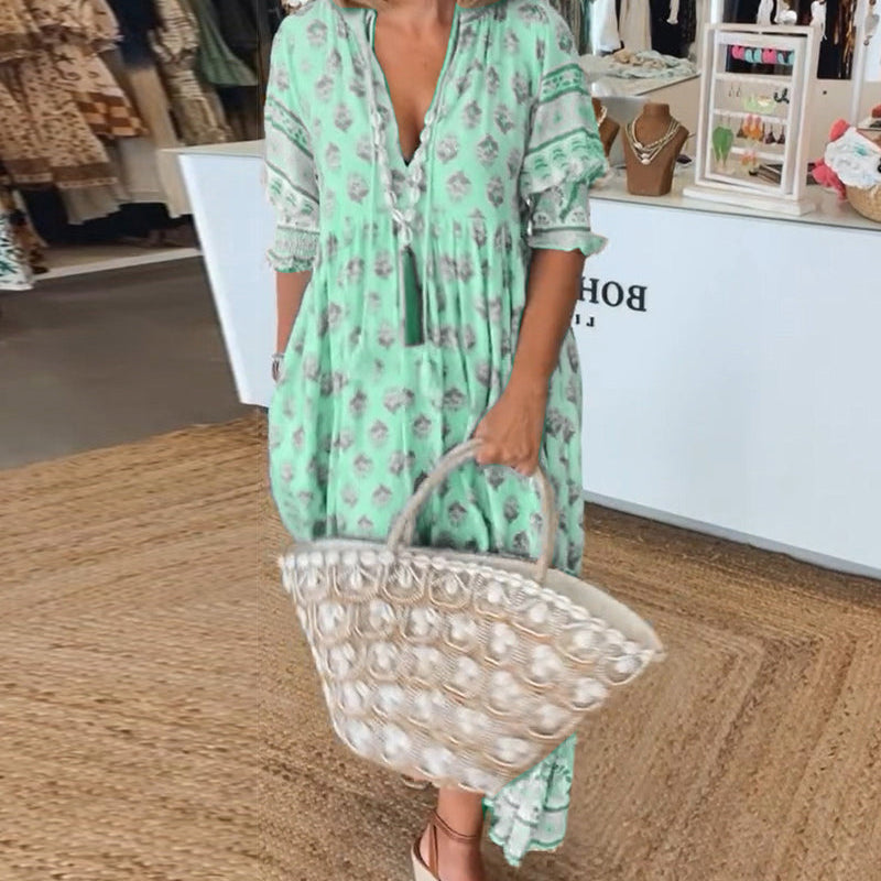 AVALISSEA – WHISPERING BOHO MIDI DRESS