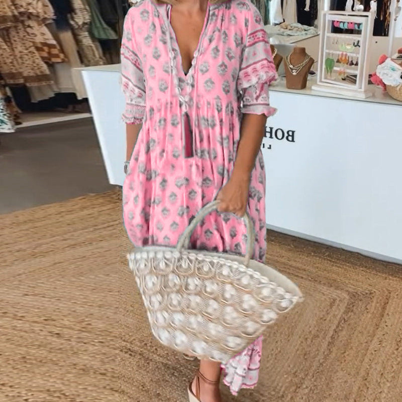 AVALISSEA – WHISPERING BOHO MIDI DRESS