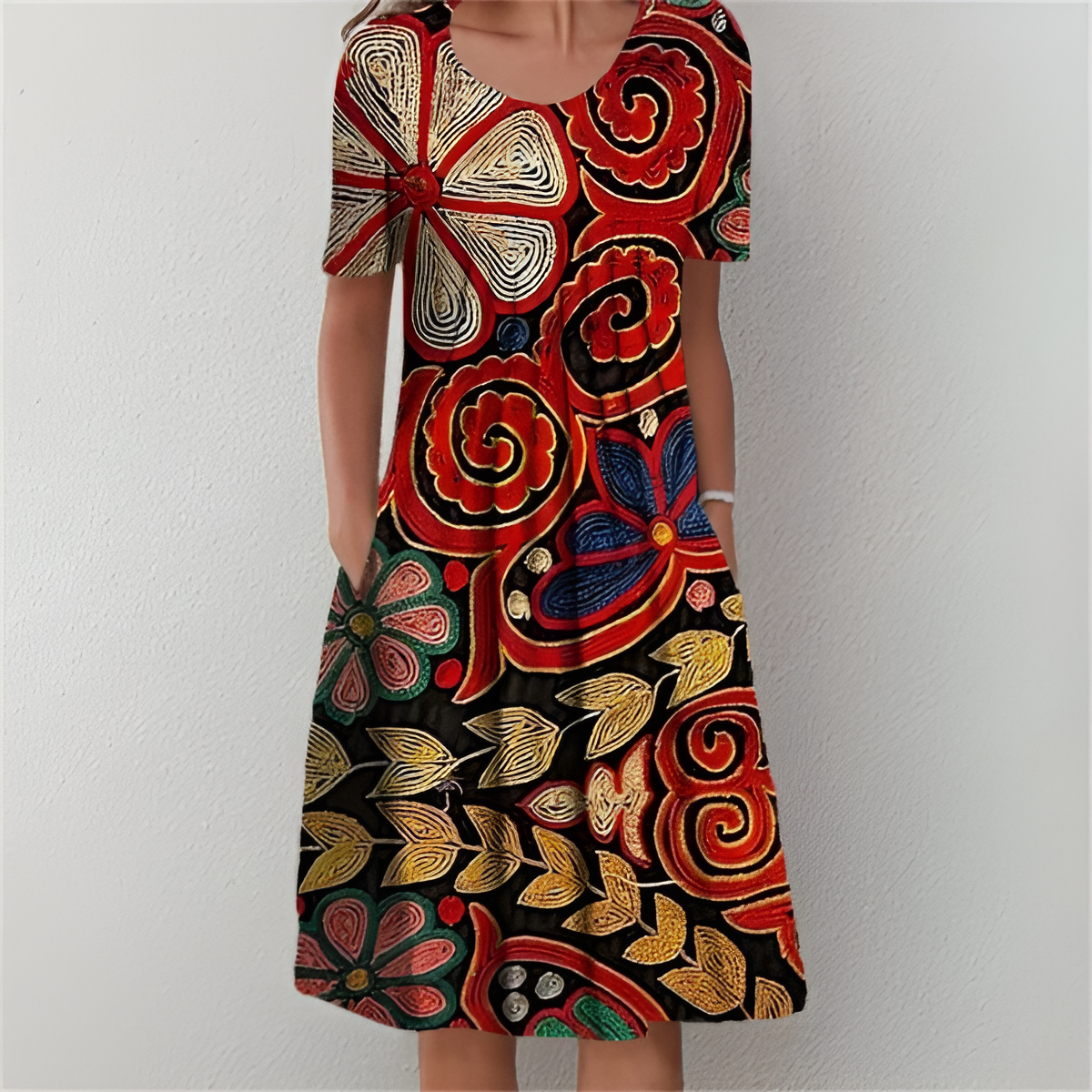 ELARINYA – TIMELESS BLOOM FLORAL DRESS