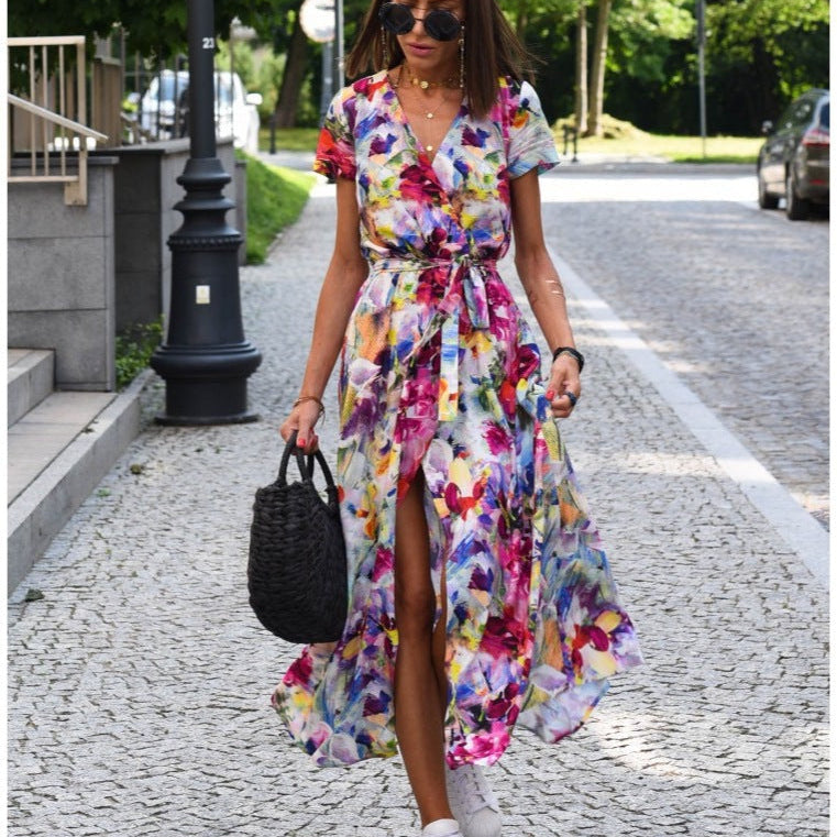 AURALITHE – SCULPTED WRAP ELEGANCE DRESS