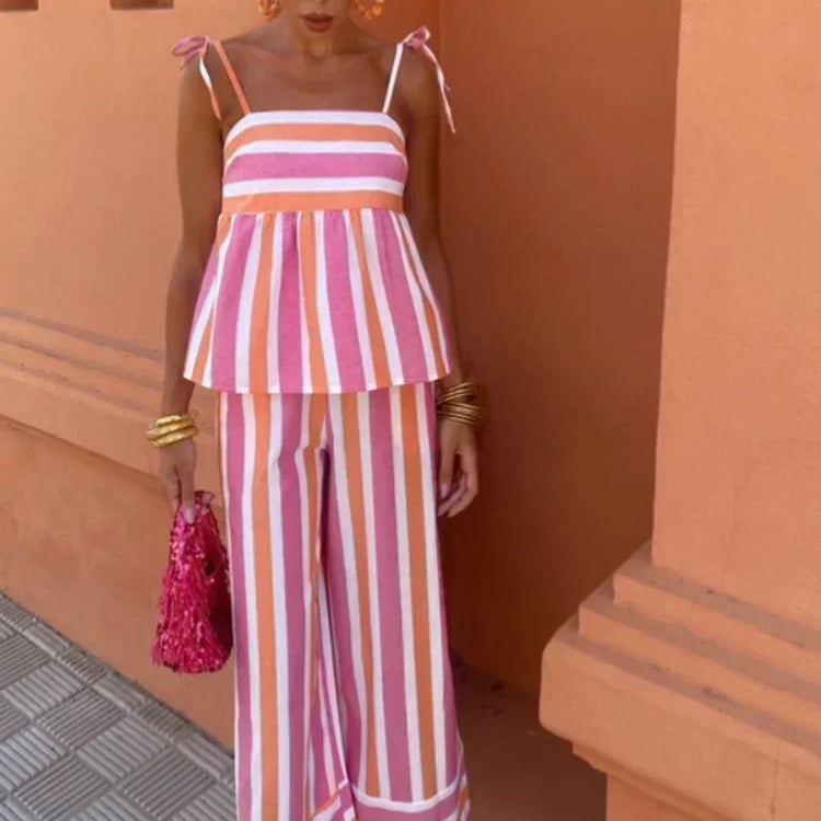 NORALISSE – SUNWALKER PRINTED TROUSERS SET