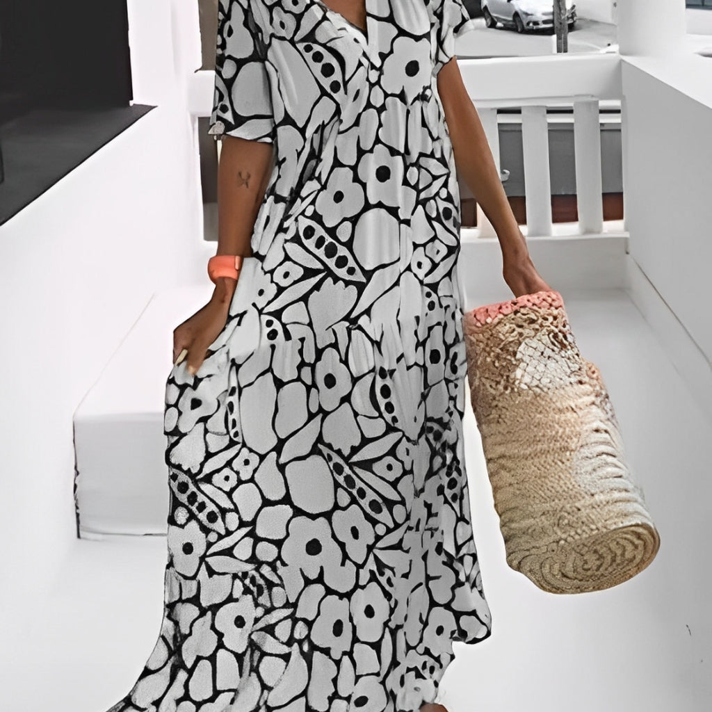 ZIRETHIA – BREEZY FLORAL DAY DRESS